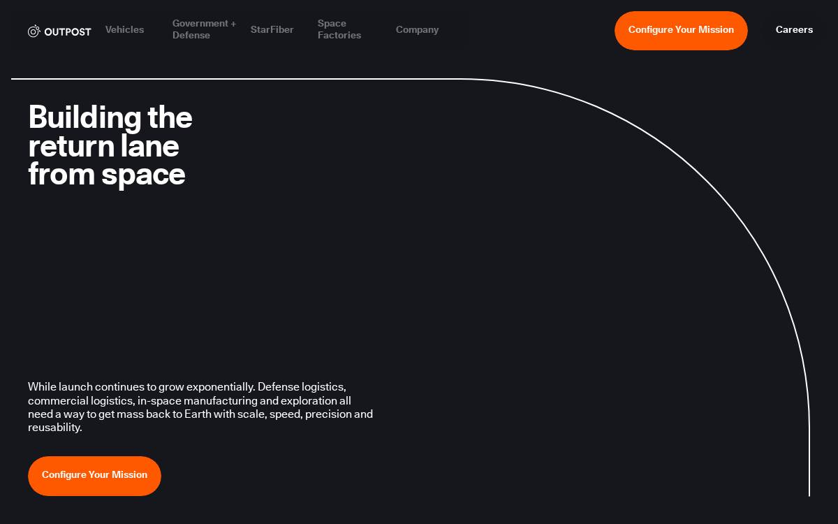 outpost space website preview