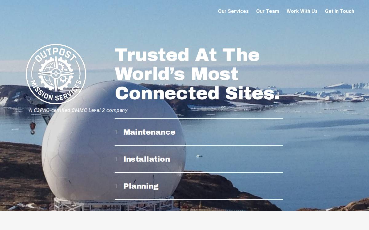 Outpostms website preview