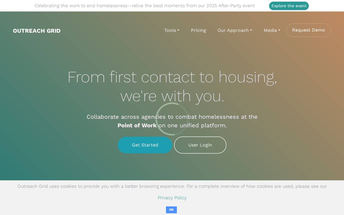 Outreach Grid website preview