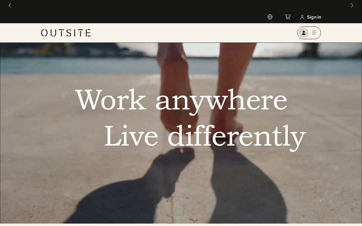 Outsite website preview