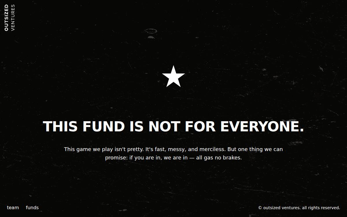 Outsized Ventures website preview