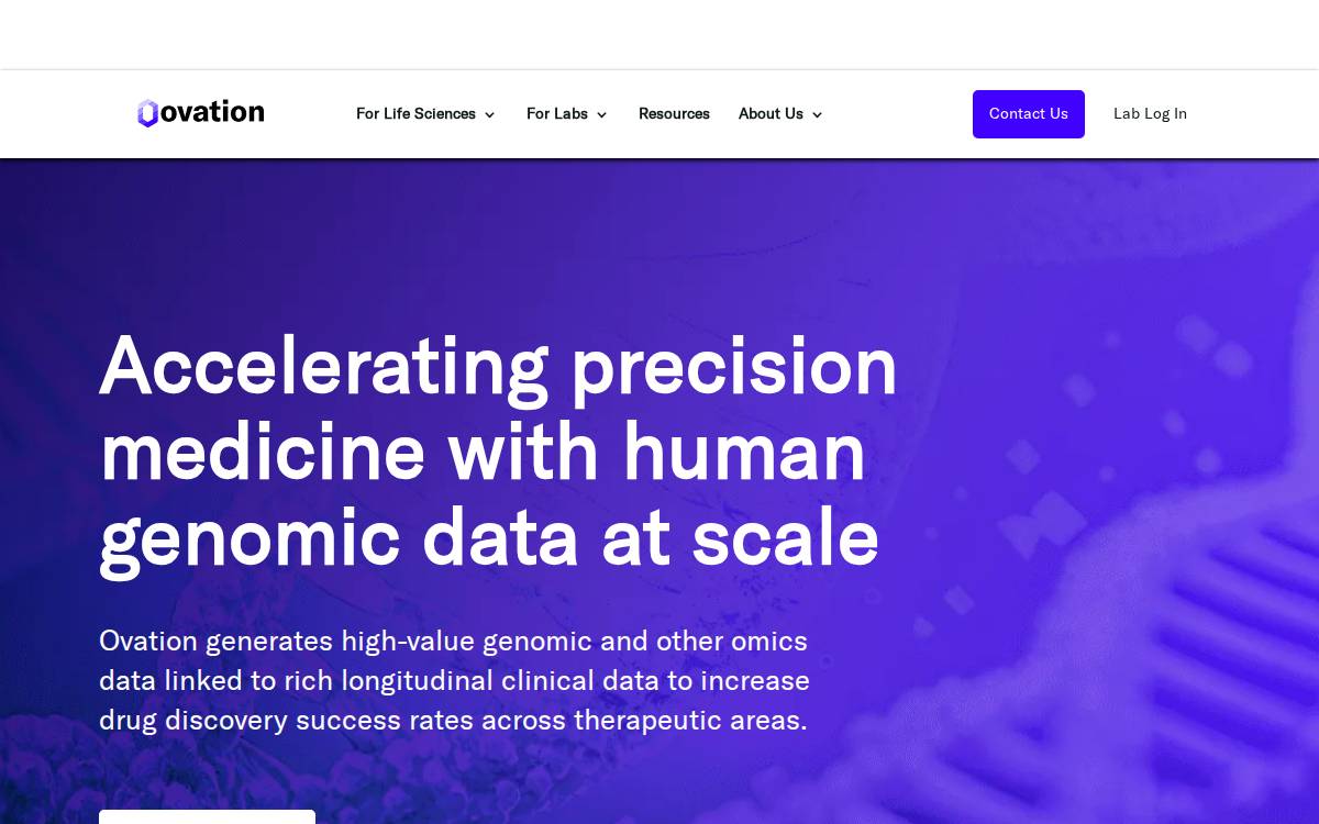 Ovation website preview