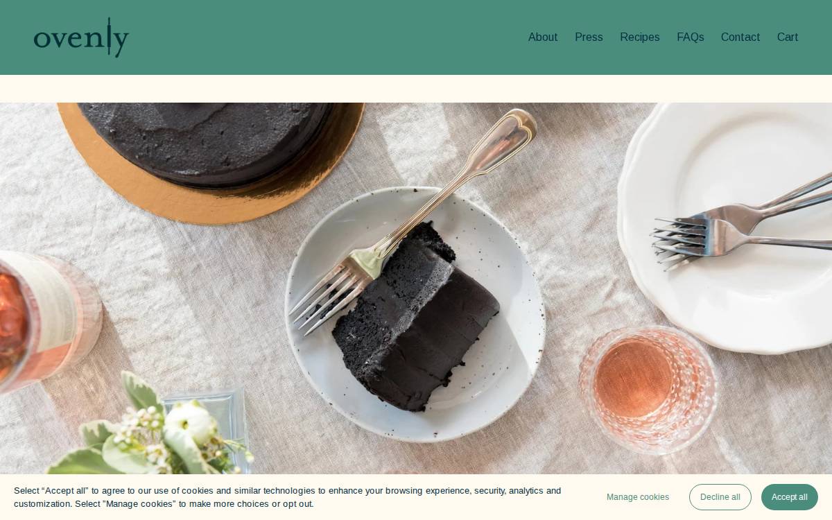 Ovenly website preview