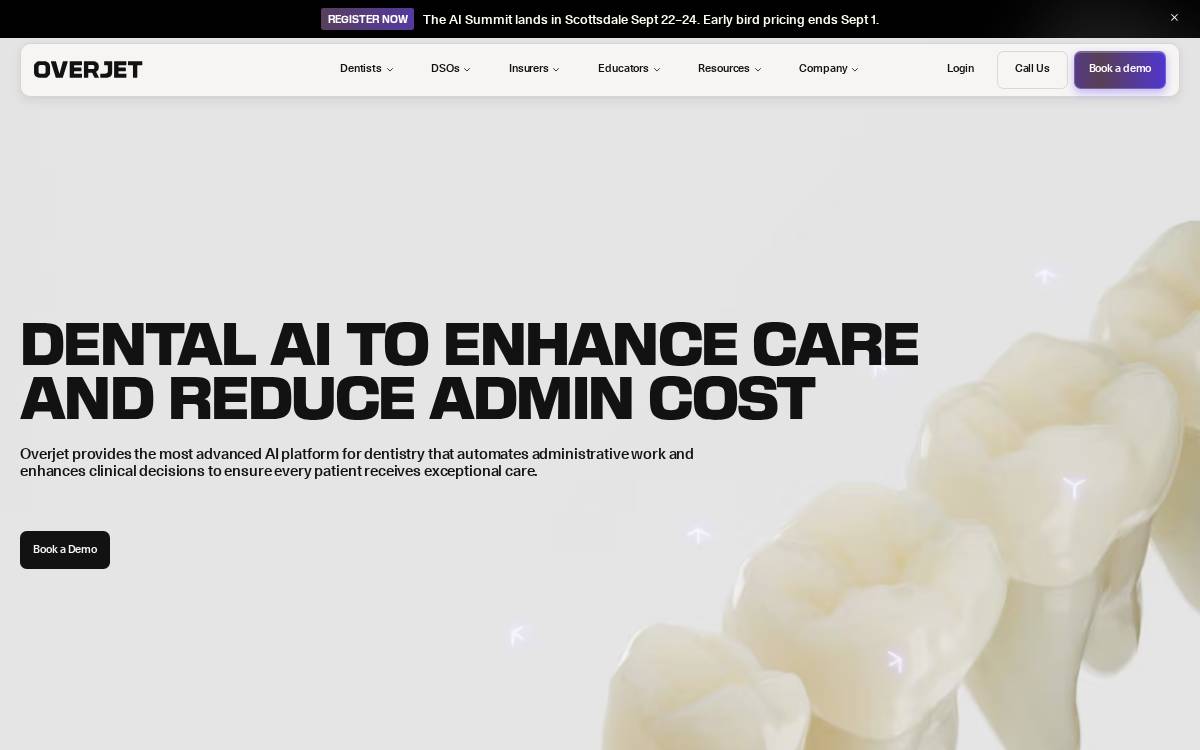 Overjet website preview
