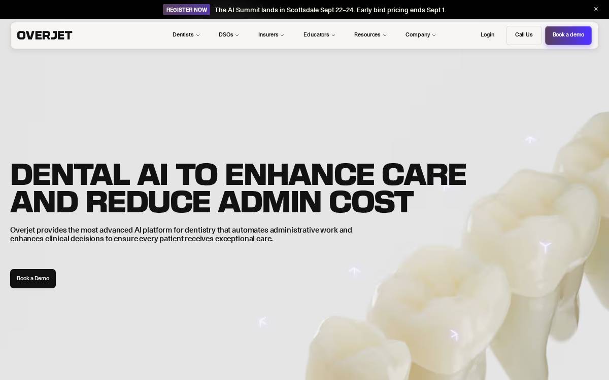 Overjet website preview