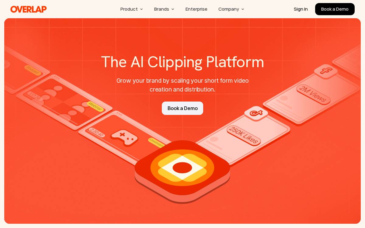 Overlap website preview