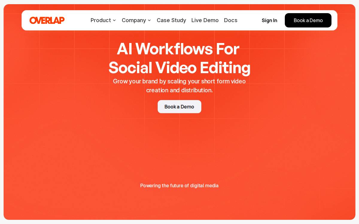 Overlap website preview