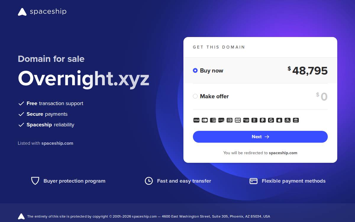 Overnight website preview