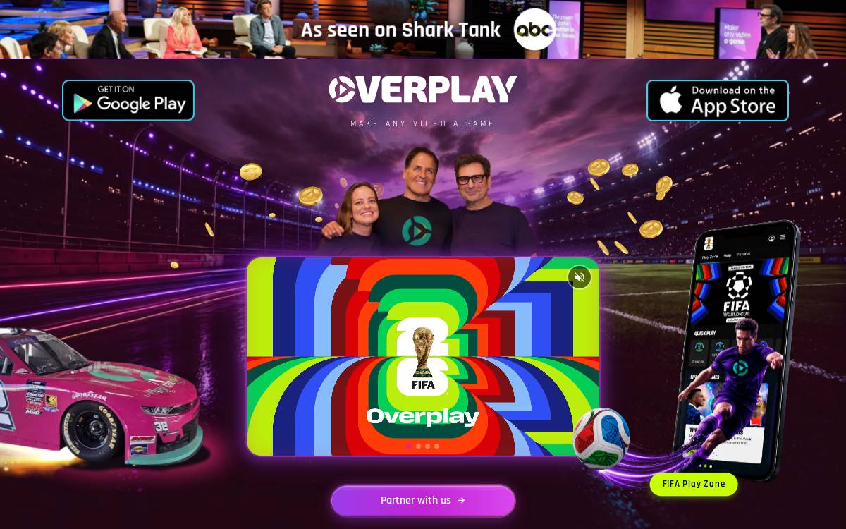Overplay website preview