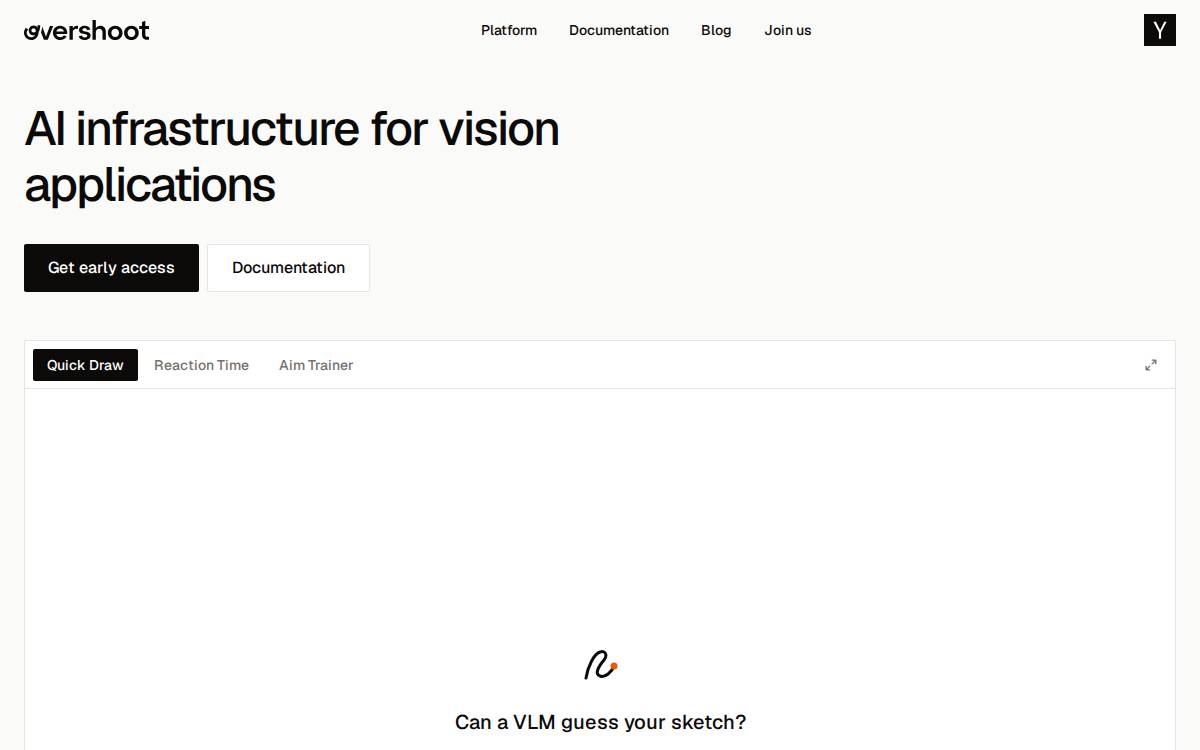 Overshoot website preview