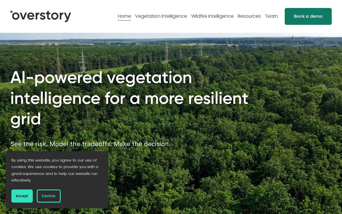 Overstory website preview