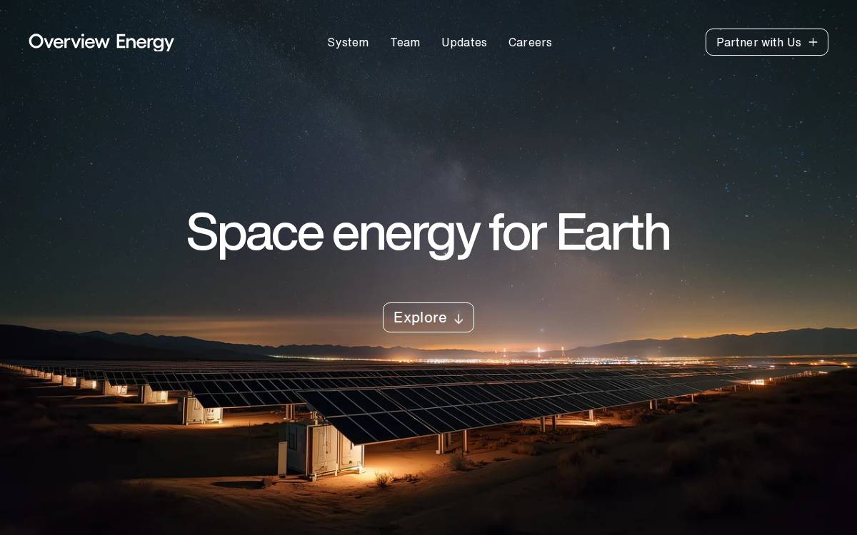 Overview Energy website preview