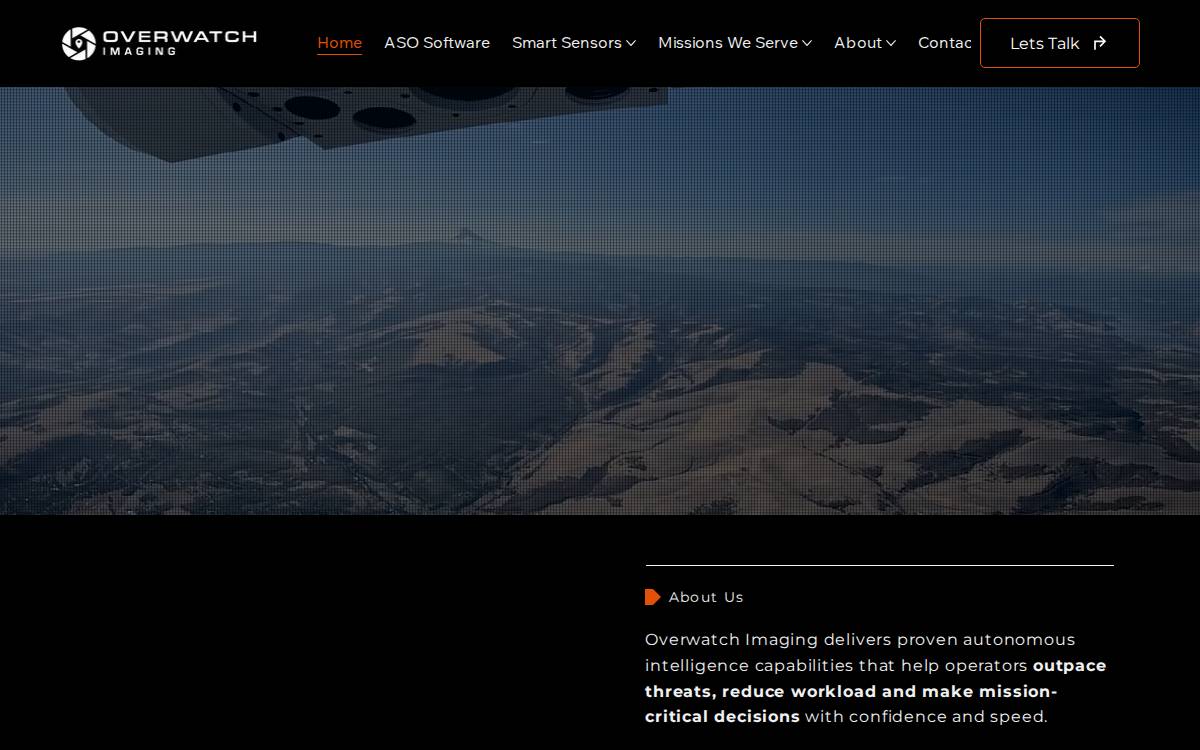 Overwatch Imaging website preview