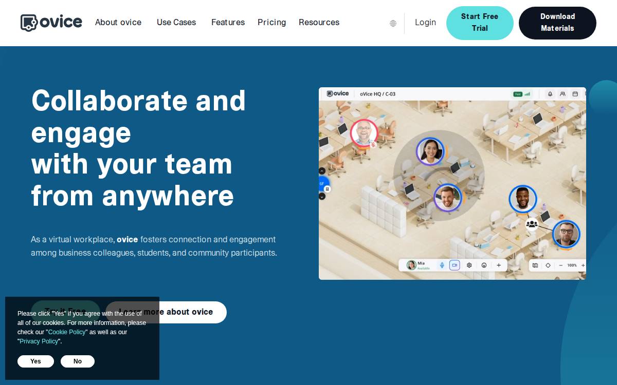 ovice website preview