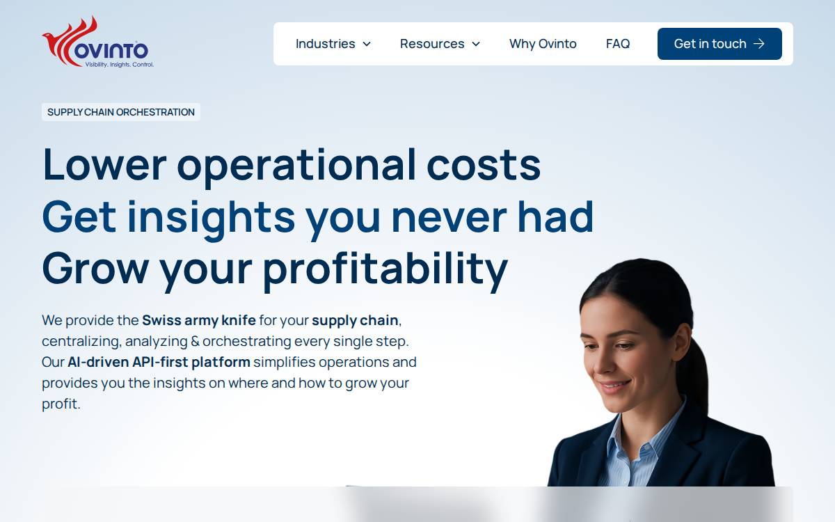 Ovinto website preview