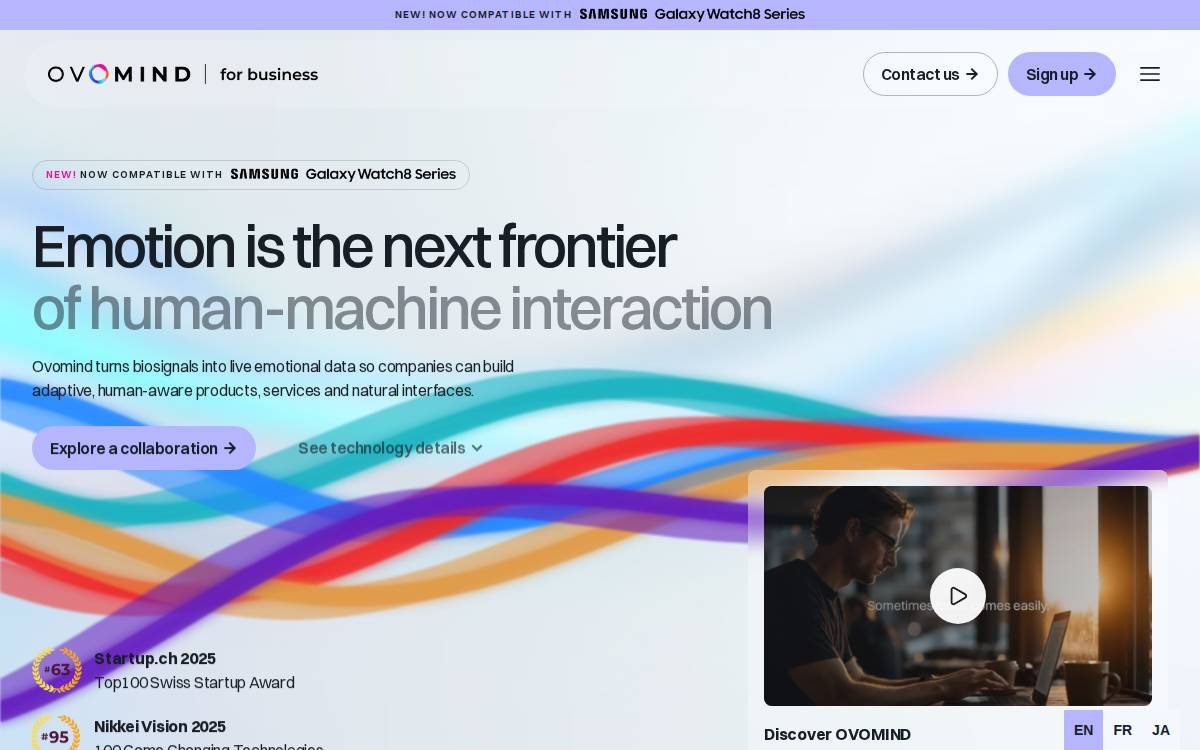 Ovomind website preview