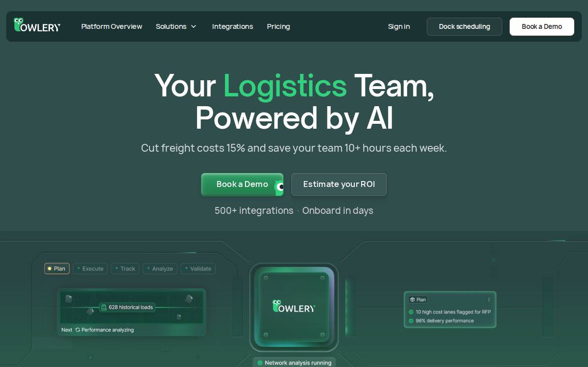 Owlery website preview