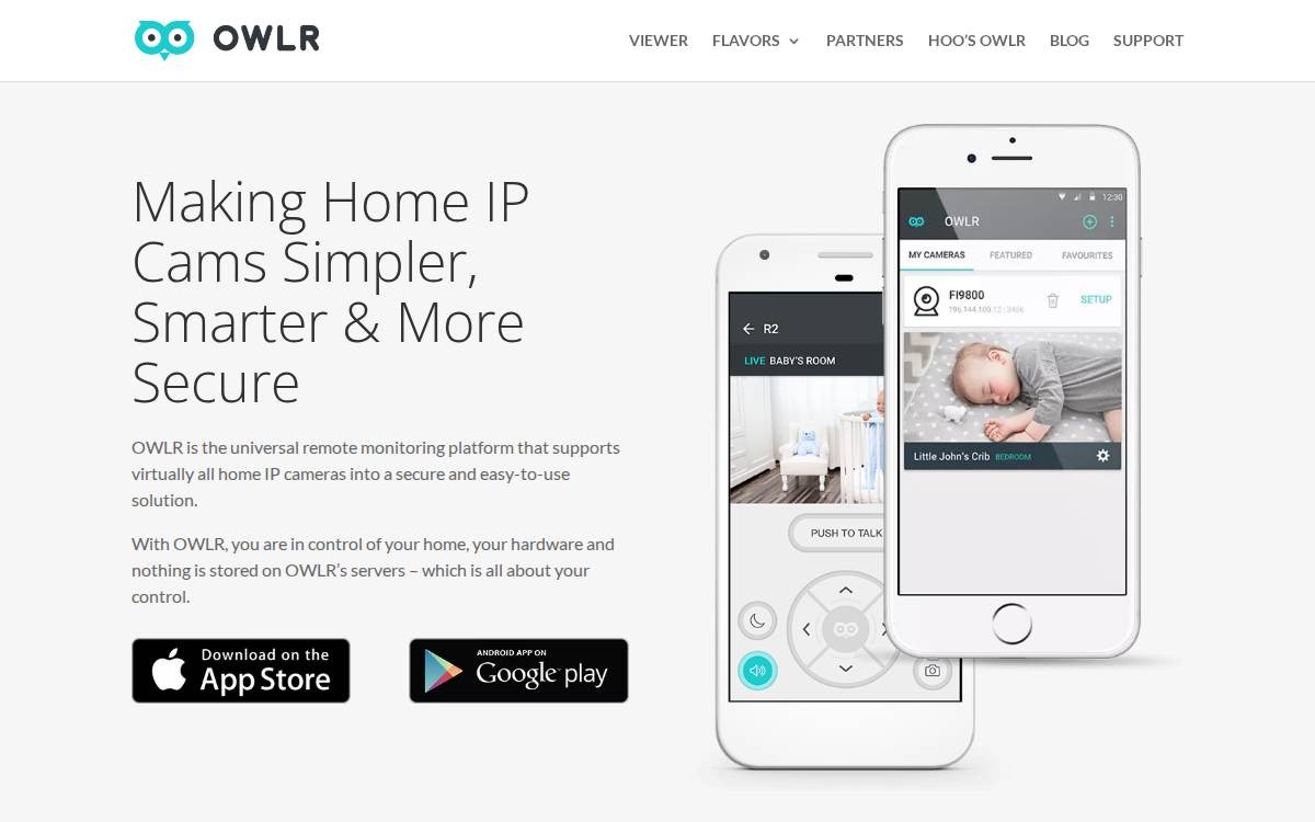 Owlr website preview