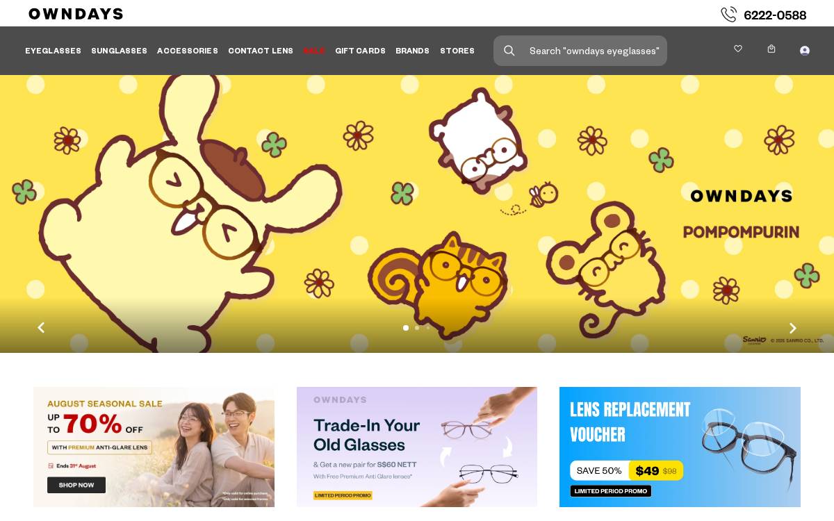 OWNDAYS Inc. website preview