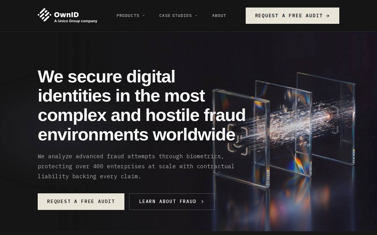 OwnID website preview