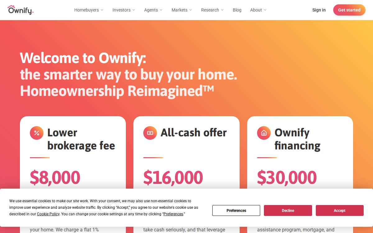 Ownify website preview