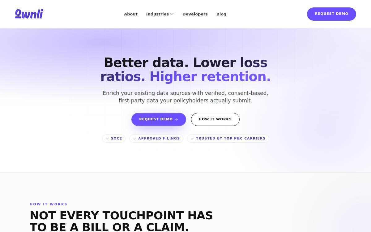 Ownli website preview