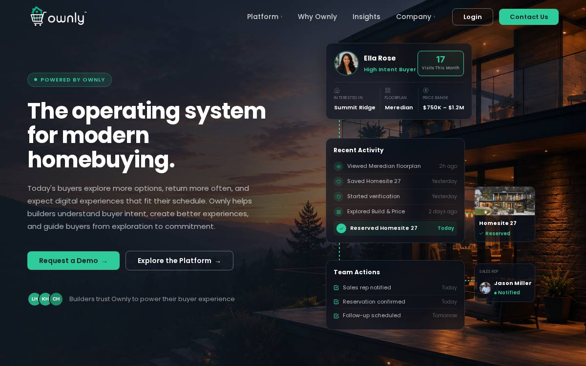 Ownly website preview