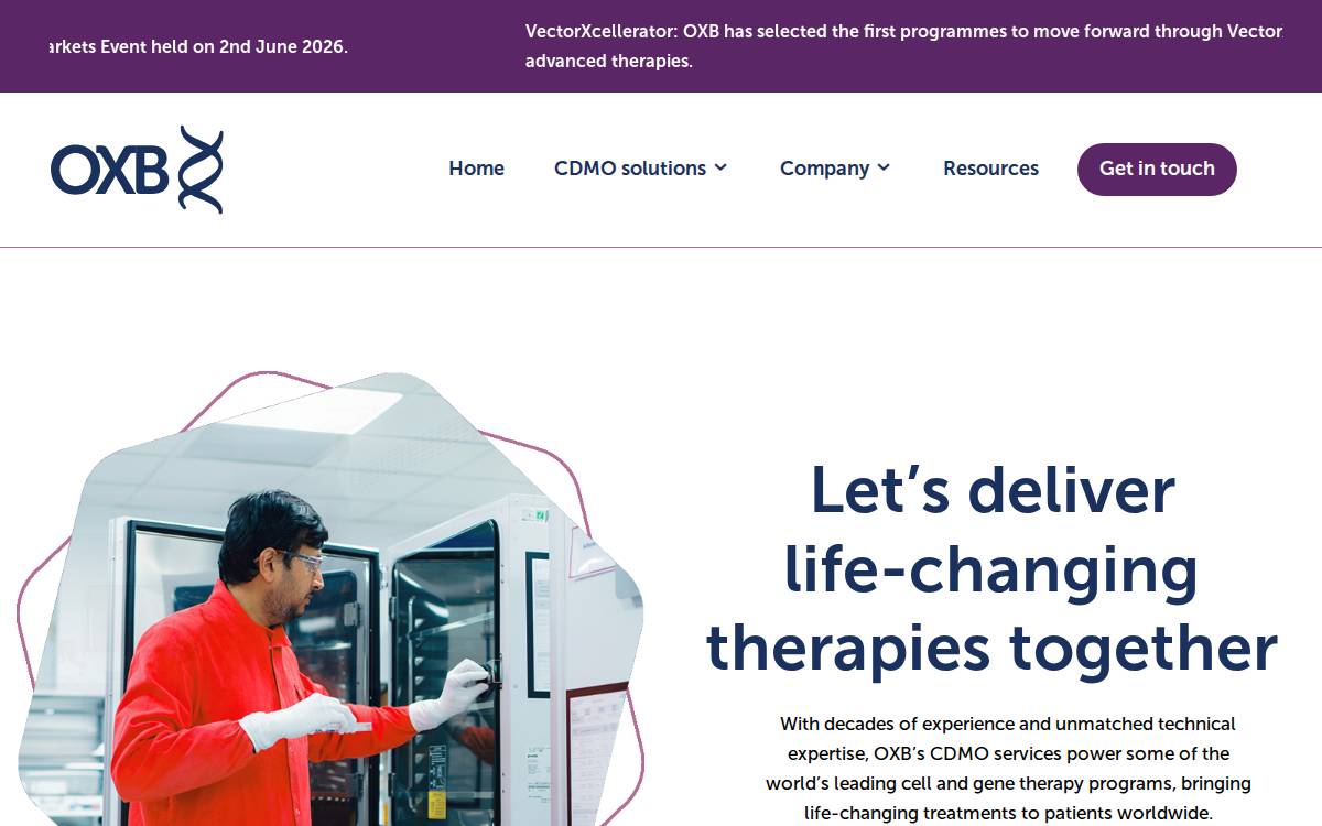 Oxb website preview
