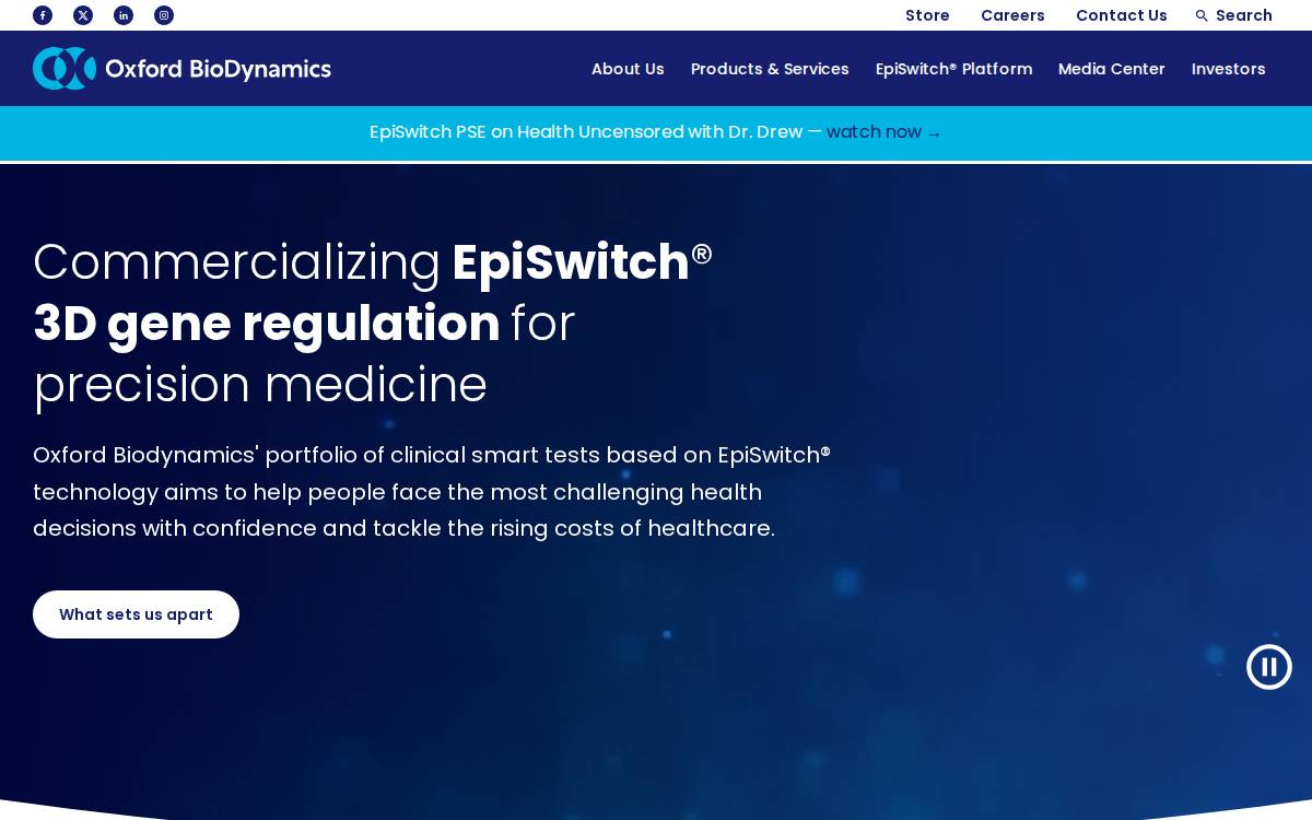 Oxford Biodynamics website preview