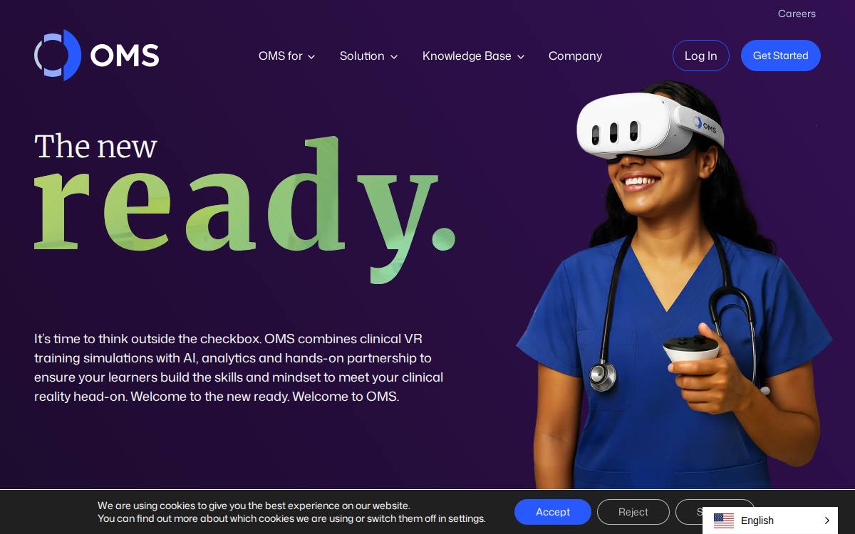 Oxford Medical Simulation website preview