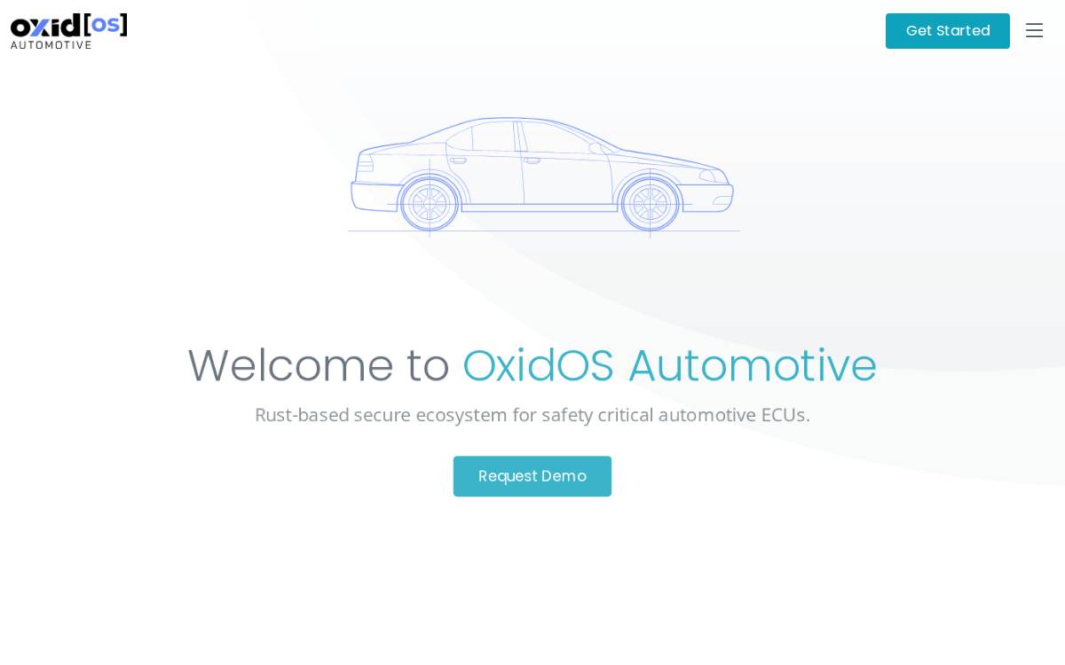 OxidOS website preview