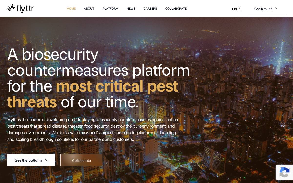 Oxitec website preview