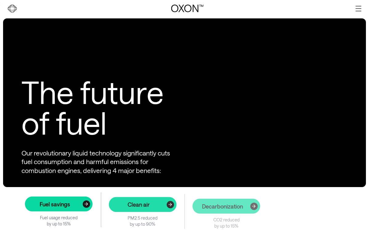 OXON Technologies website preview