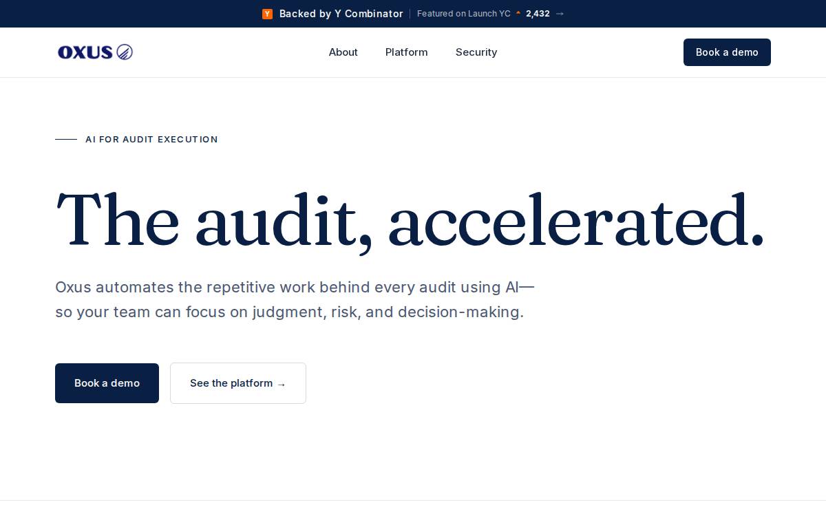 Oxus website preview