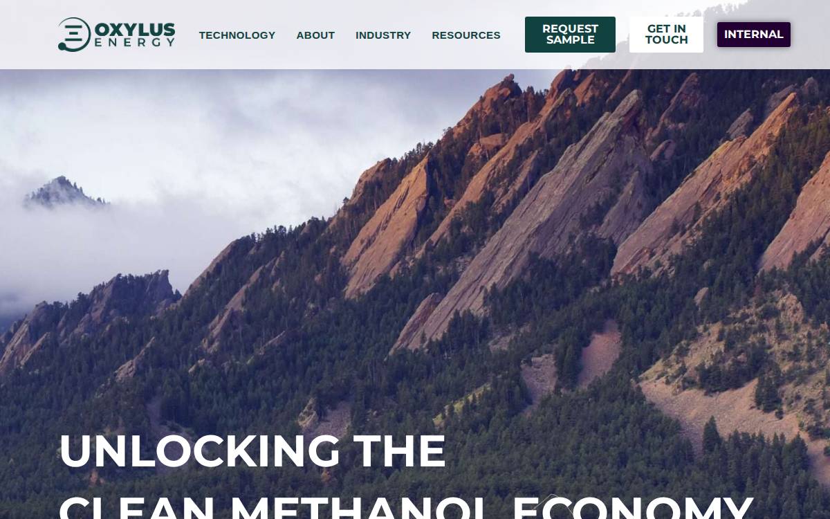 Oxylus Energy website preview