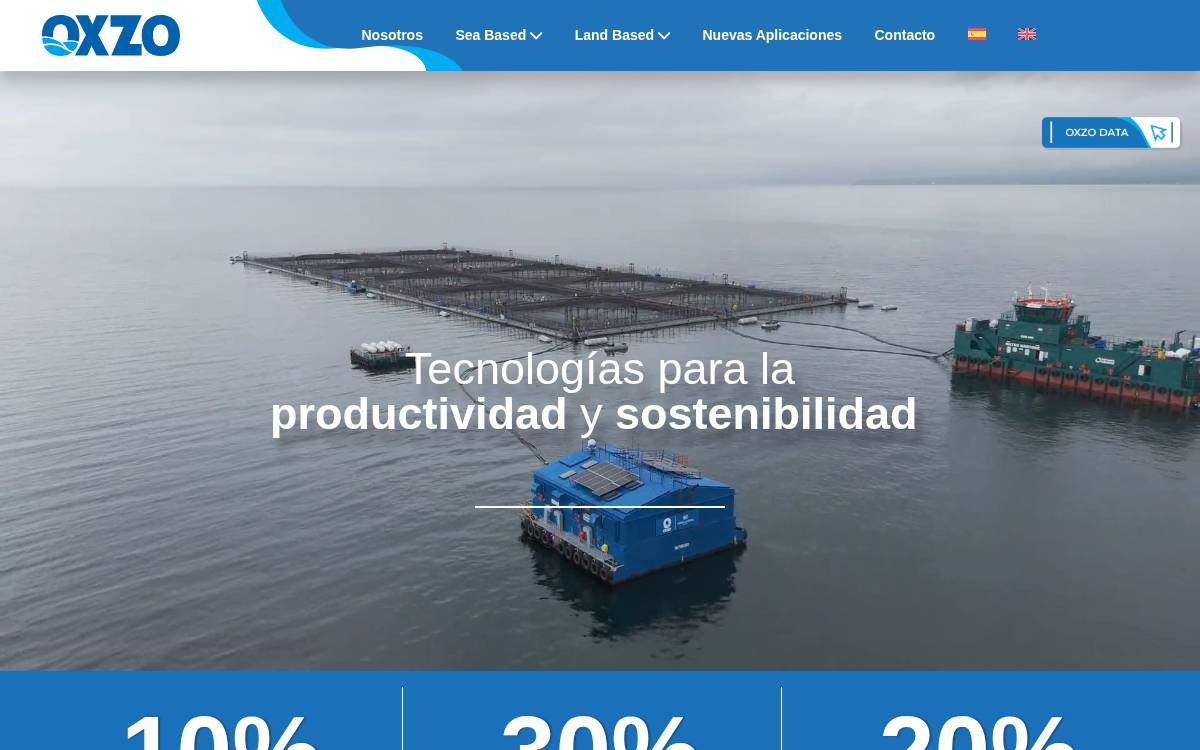 Oxzo website preview