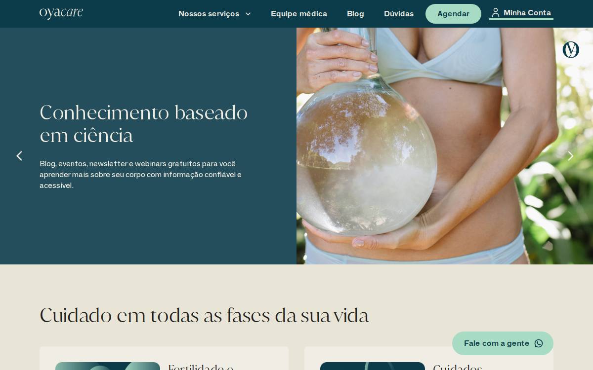 Oya Care website preview