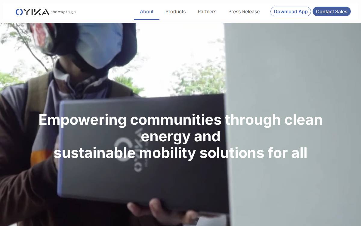 Oyika website preview