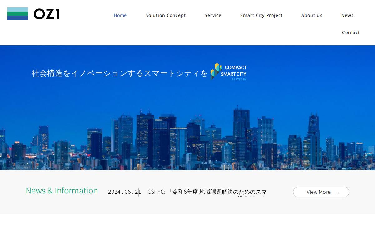 株式会社OZ1 website preview