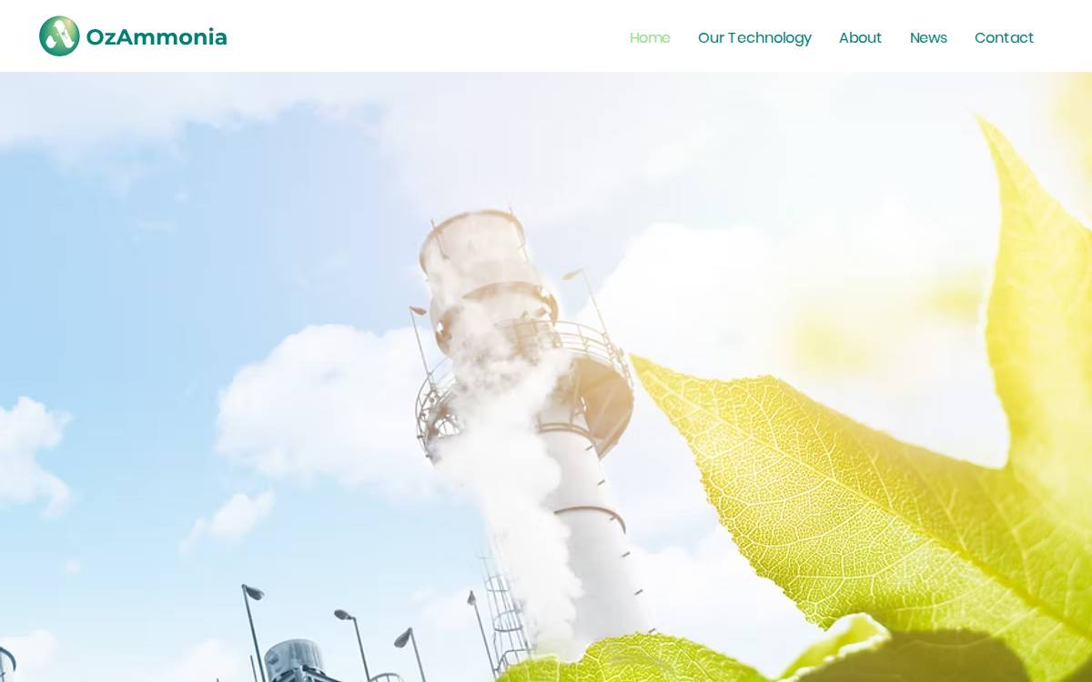Ozammonia website preview
