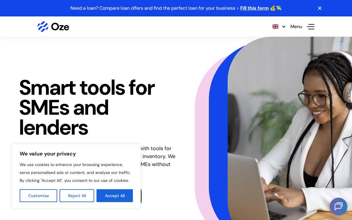 Oze Ghana website preview