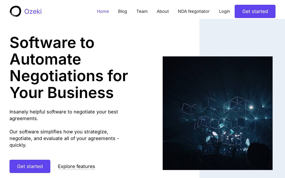 Ozeki Legal Technologies website preview