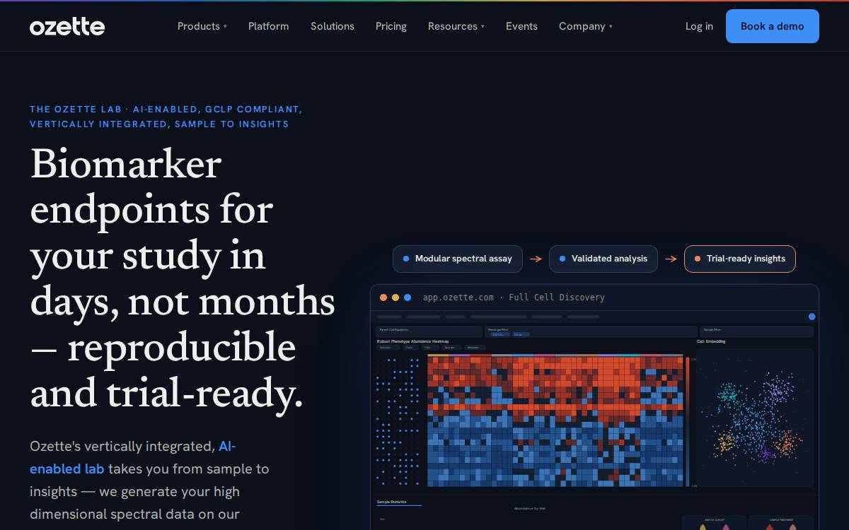 Ozette website preview