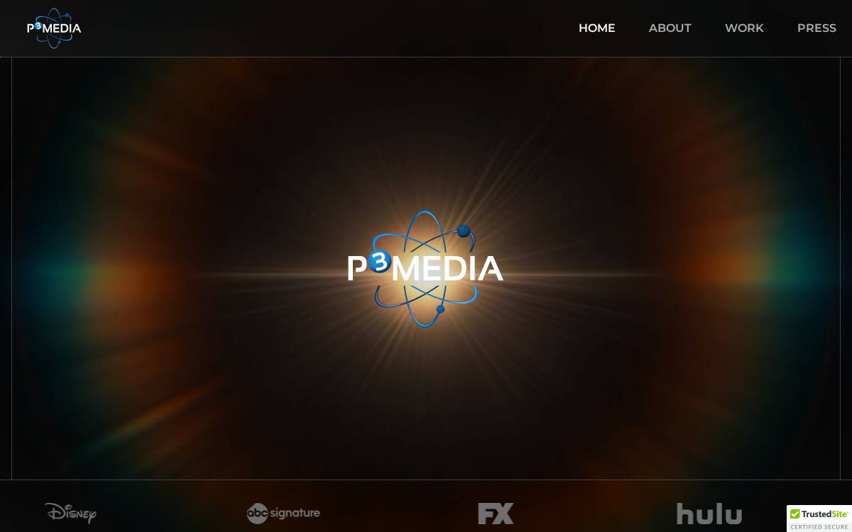 P3 Media website preview