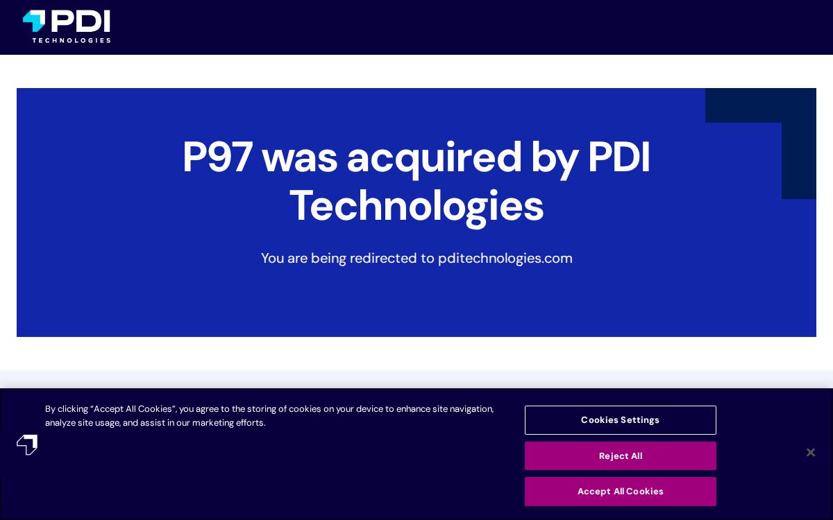 P97 Networks website preview