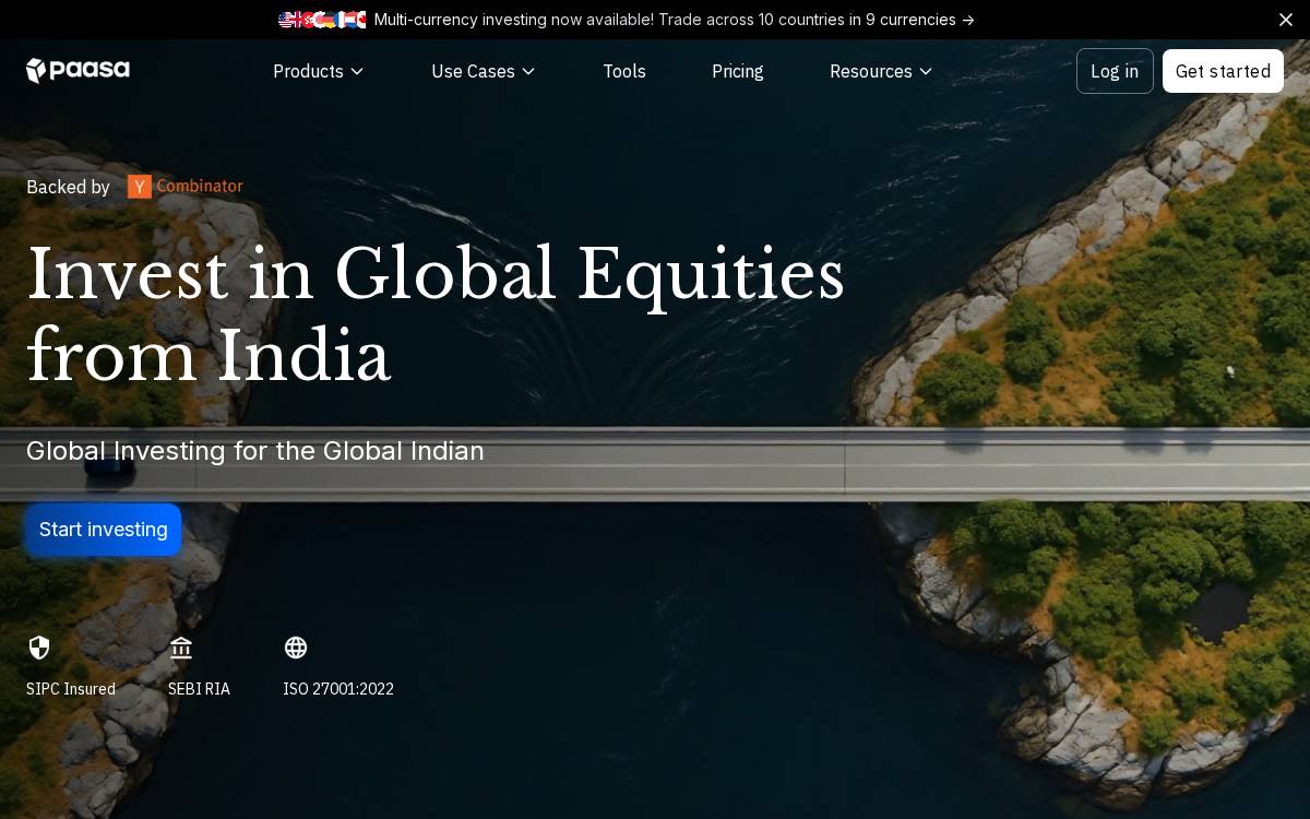 Paasa website preview