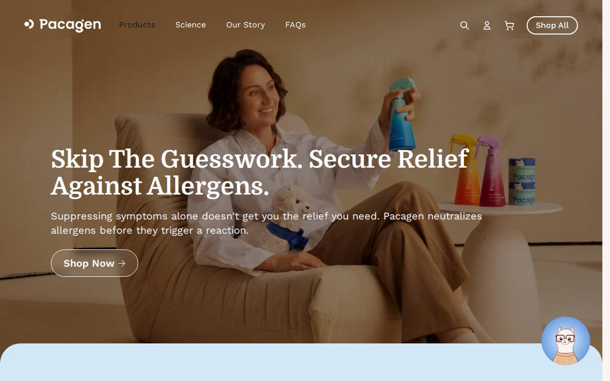 Pacagen website preview