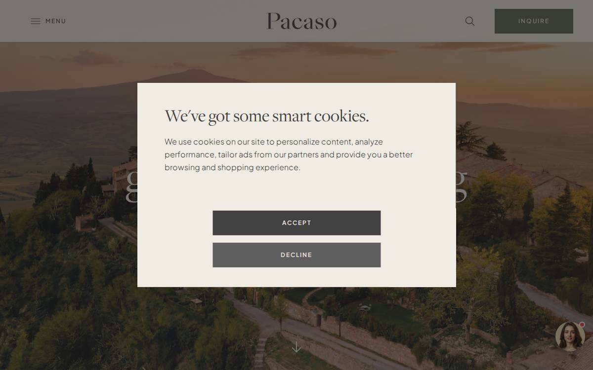 Pacaso website preview