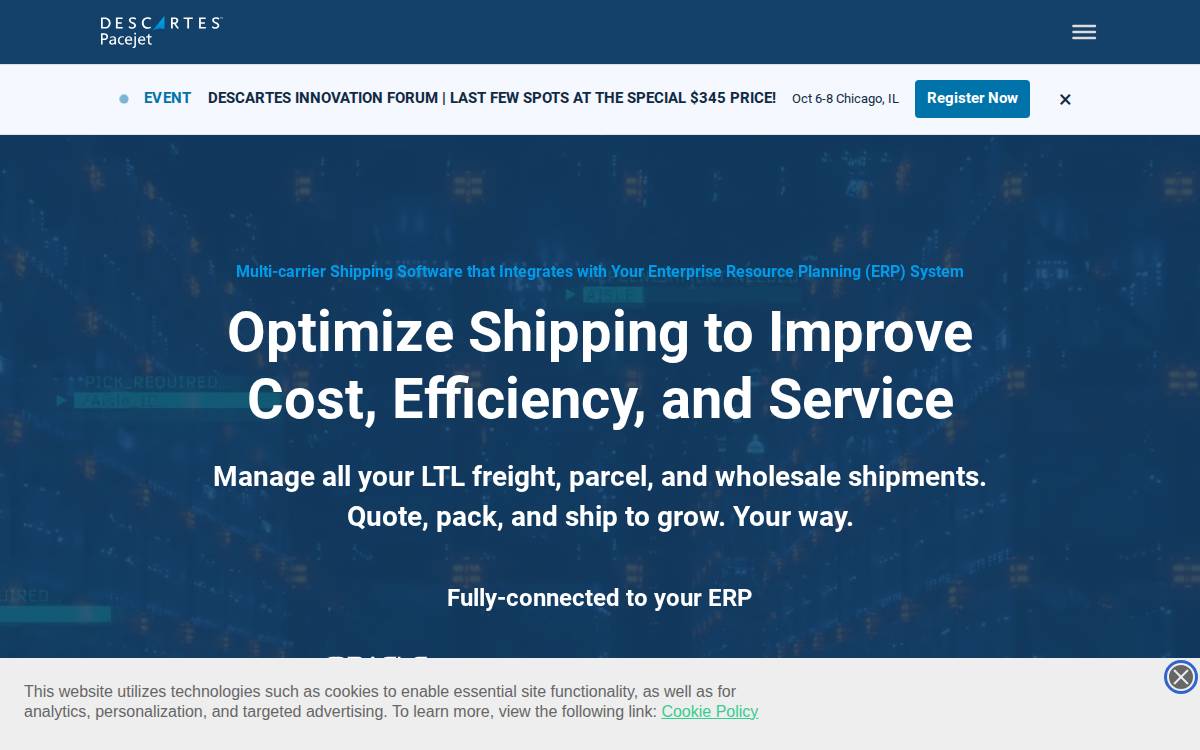 Pacejet.com website preview