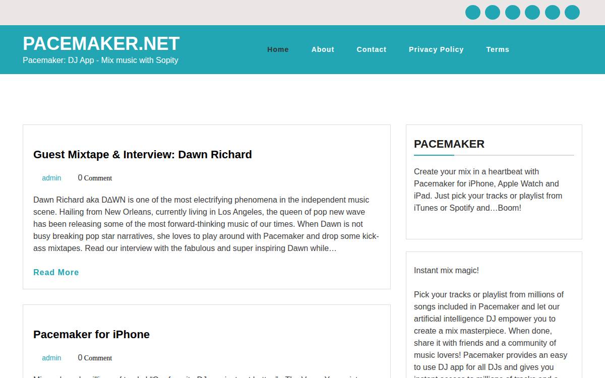 Pacemaker website preview